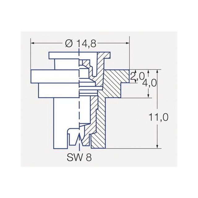 Buse Lechler Reduction de Derive AD 90 03 Bleu Ceramique référence fournisseur 30536096